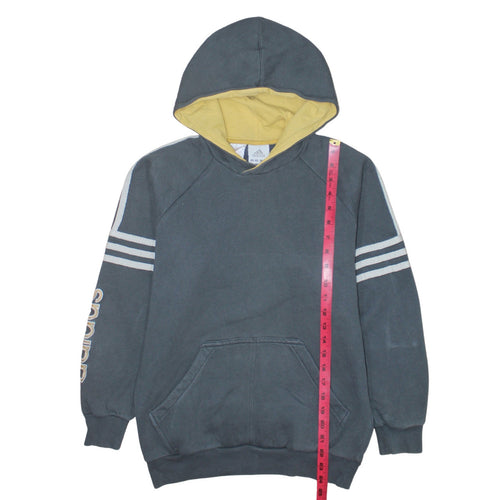 Adidas Teens Grey Pullover Hoodie 164 Logo Sports Style