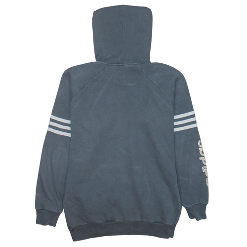 Adidas Teens Grey Pullover Hoodie 164 Logo Sports Style
