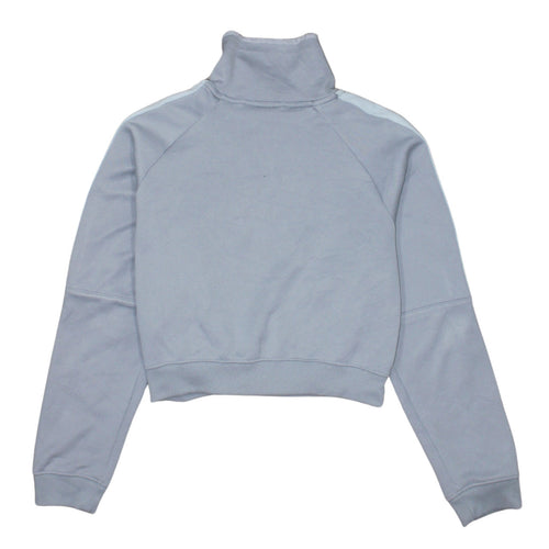 Nike Women’s Grey Full Zip Hoodie Small Polyester Cotton Blend