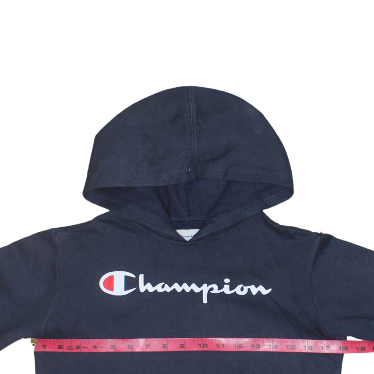 Champion Boys Navy Blue Pullover Hoodie Size 12-13 L Cotton Blend