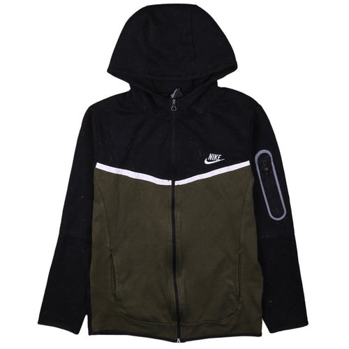 Nike Men's Black Full Zip Hoodie Size S Colour Block Sportswear