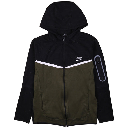 Nike Men's Black Full Zip Hoodie Size S Colour Block Sportswear