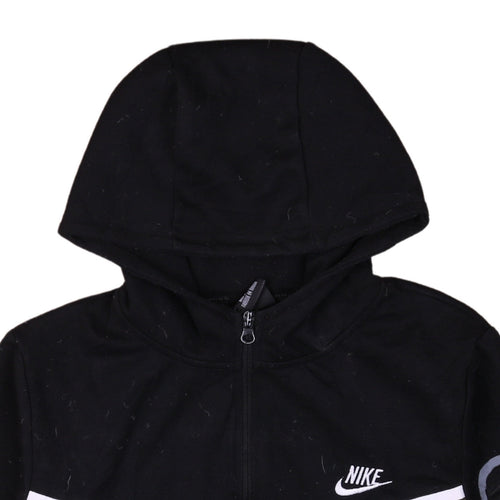 Nike Men's Black Full Zip Hoodie Size S Colour Block Sportswear