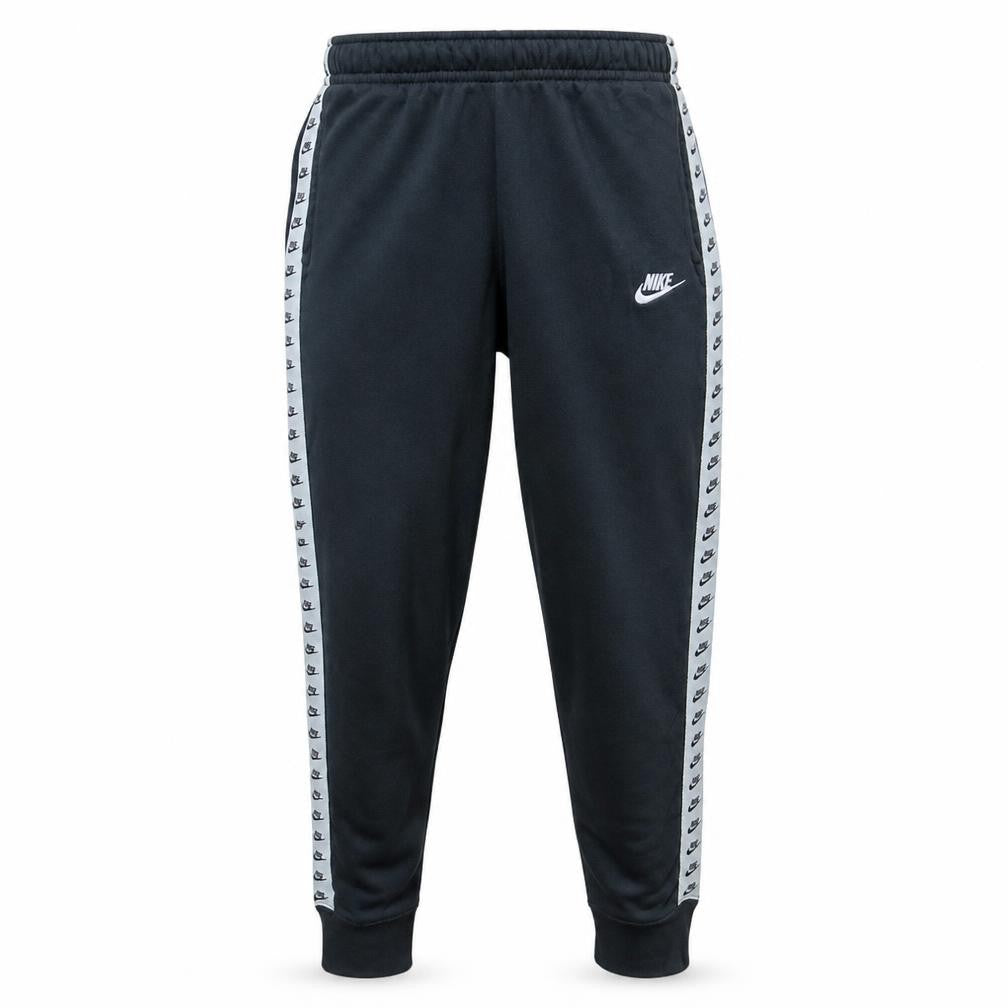 Nike Men’s Black Fleece Joggers Small Regular Fit Logo Tapered