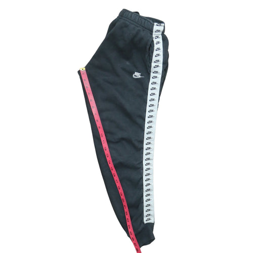 Nike Men’s Black Fleece Joggers Small Regular Fit Logo Tapered