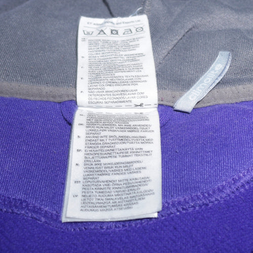 Adidas Women Purple Full Zip Hoodie Climalite L 16-18 Sportswear