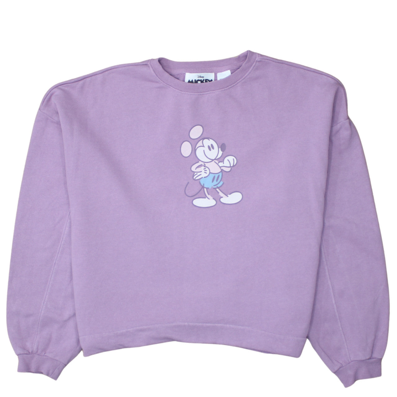 Disney Mickey Mouse Women's Purple Crew Neck Sweatshirt Size M