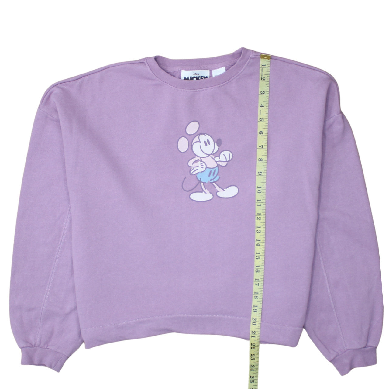 Disney Mickey Mouse Women's Purple Crew Neck Sweatshirt Size M