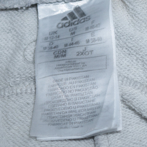 Adidas Womens Grey Jogger Trousers Size M Elastic Waist Comfort Fit