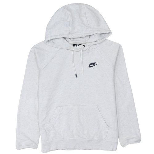 Nike Women’s Grey Pullover Hoodie Small Cotton Blend Sportswear
