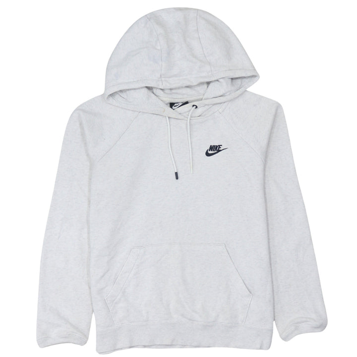 Nike Women’s Grey Pullover Hoodie Small Cotton Blend Sportswear