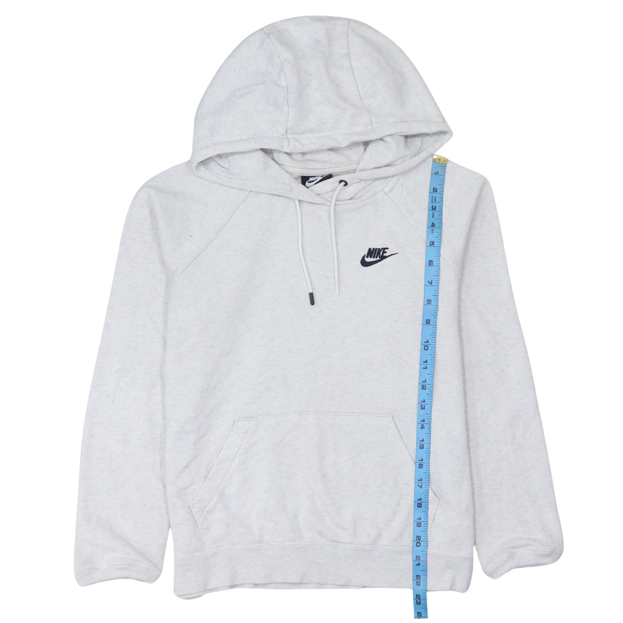 Nike Women’s Grey Pullover Hoodie Small Cotton Blend Sportswear