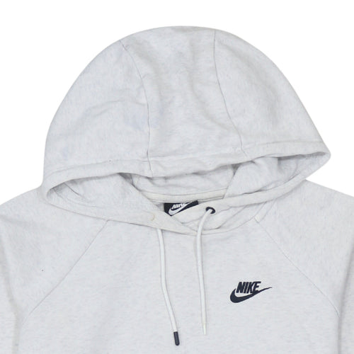 Nike Women’s Grey Pullover Hoodie Small Cotton Blend Sportswear