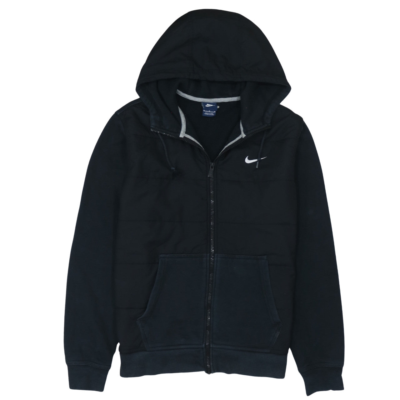 Nike Men's Black Full Zip Hoodie M Sports Fleece Sweatshirt
