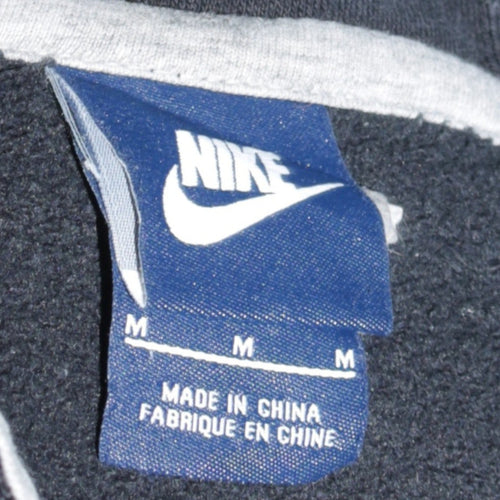 Nike Men's Black Full Zip Hoodie M Sports Fleece Sweatshirt