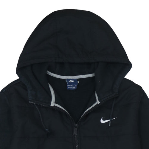 Nike Men's Black Full Zip Hoodie M Sports Fleece Sweatshirt