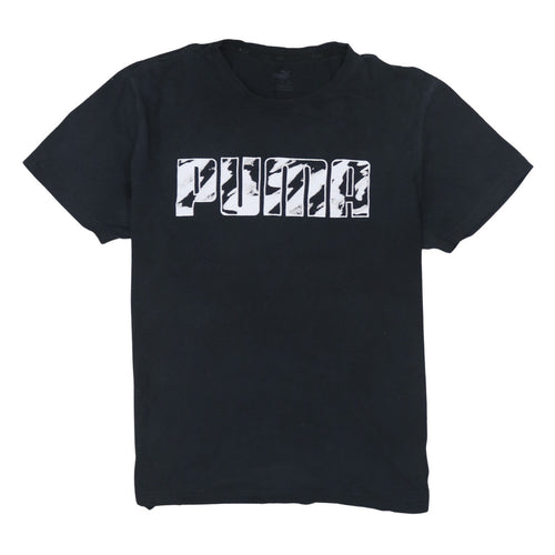 Puma Men's Black XL Sports Graphic Logo T-Shirt