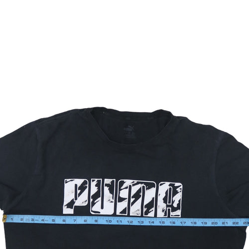 Puma Men's Black XL Sports Graphic Logo T-Shirt