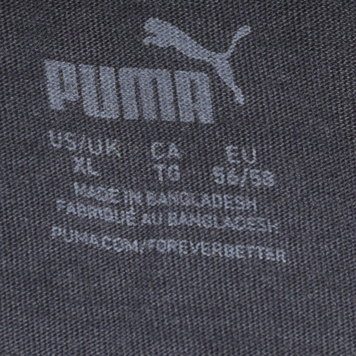 Puma Men's Black XL Sports Graphic Logo T-Shirt