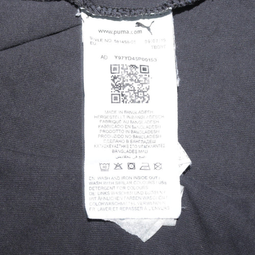 Puma Men's Black XL Sports Graphic Logo T-Shirt