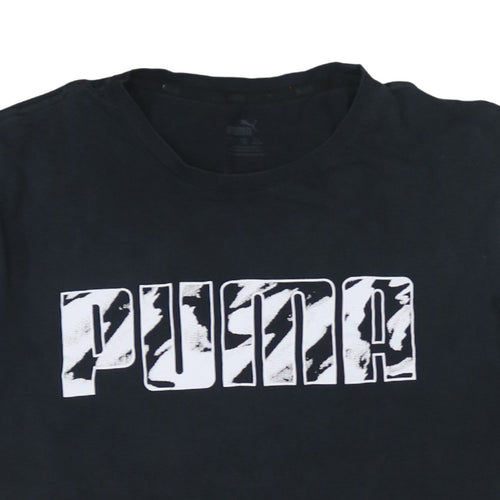 Puma Men's Black XL Sports Graphic Logo T-Shirt