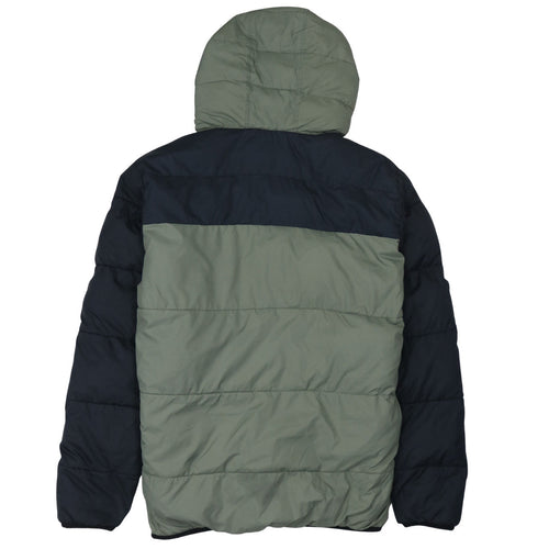 Champion Men's Green Hooded Puffer Jacket Medium