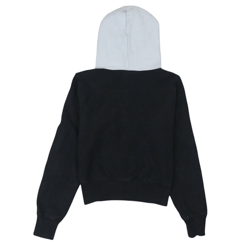 Champion Womens Black Large Reverse Weave Hoodie Sweatshirt