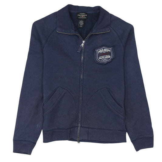 Ralph Lauren Polo Jeans Men Blue Full Zip Sweatshirt S Classic Logo