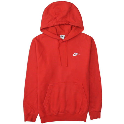 Nike Men's Red Pullover Hoodie Size S Fleece Sportswear