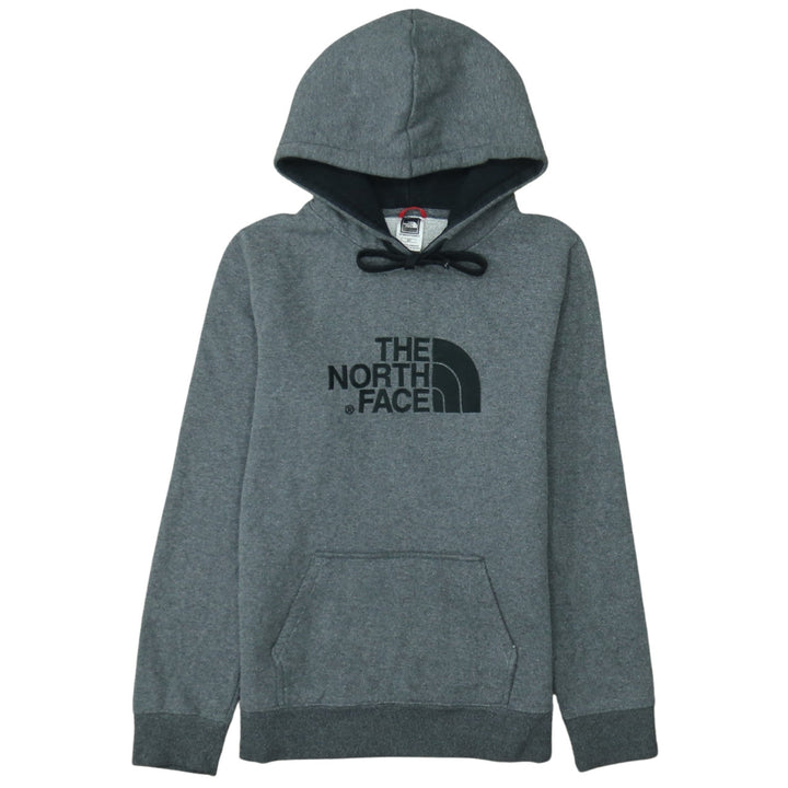 The North Face Womens Grey Pullover Hoodie Size S Cotton Blend