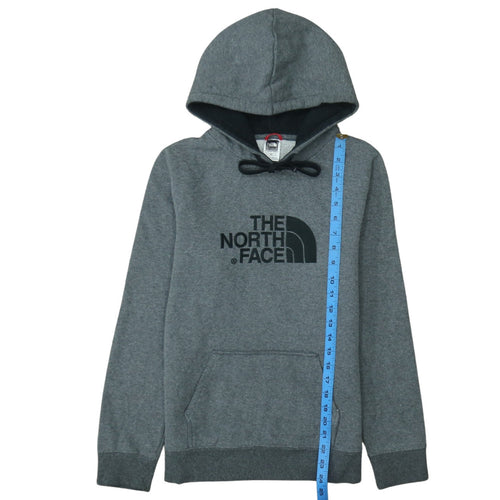The North Face Womens Grey Pullover Hoodie Size S Cotton Blend