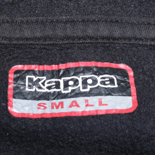 Kappa Men's Black Small Pullover Hoodie Trafford College Fleece