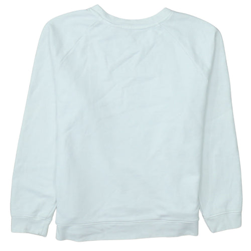Levi's Womens White Logo Crew Neck Pullover Sweatshirt Size M