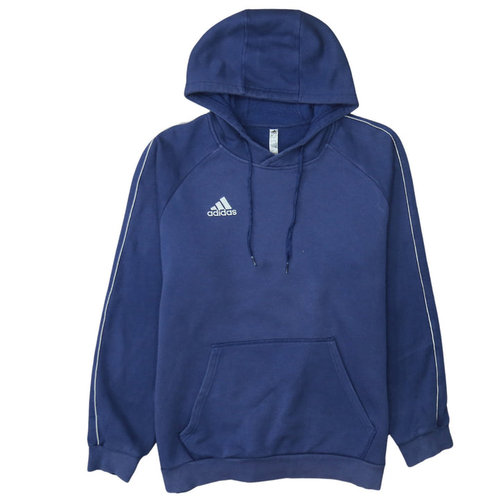 Adidas Men's Blue Pullover Hoodie Size L Regular Fit Sportswear