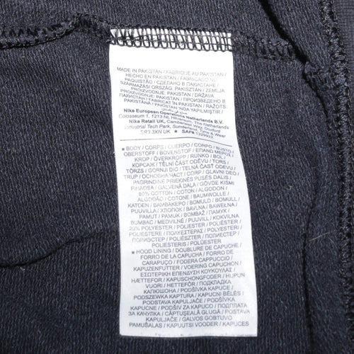 Nike Men's Black XL Full Zip Hoodie Sweatshirt Fleece