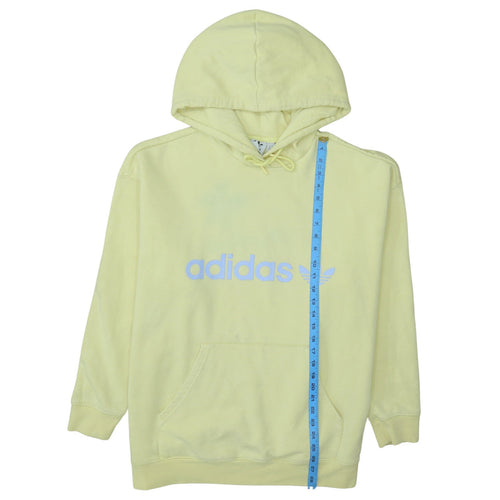 Adidas Womens Yellow Hoodie XL Pullover Hooded Sweatshirt