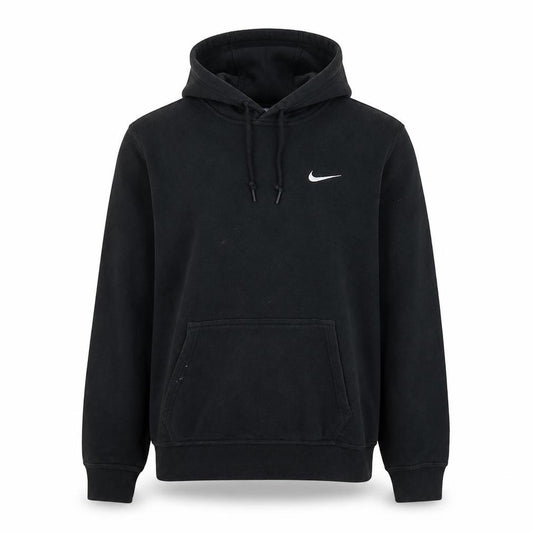 Front view of Nike Men's Black M Pullover Hoodie Fleece Sweatshirt