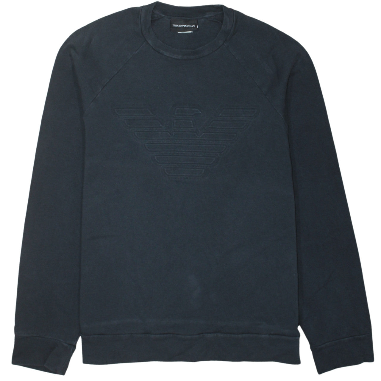 Emporio Armani Men's Black Logo Sweatshirt Size M Crew Neck