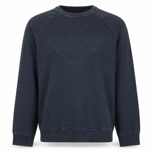 Emporio Armani Men's Black Logo Sweatshirt Size M Crew Neck