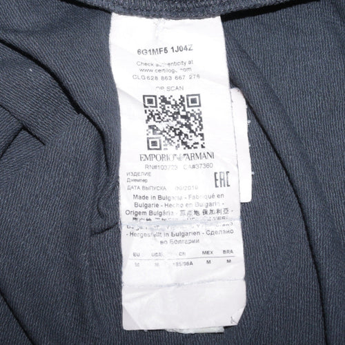 Emporio Armani Men's Black Logo Sweatshirt Size M Crew Neck