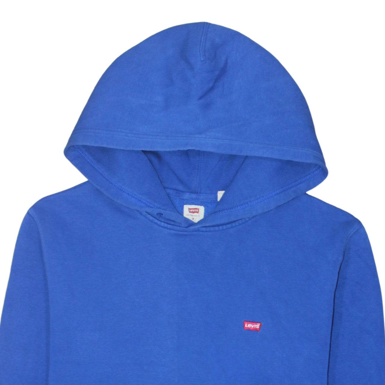 Levi's Mens Blue Pullover Hoodie Medium Regular Fit Fleece