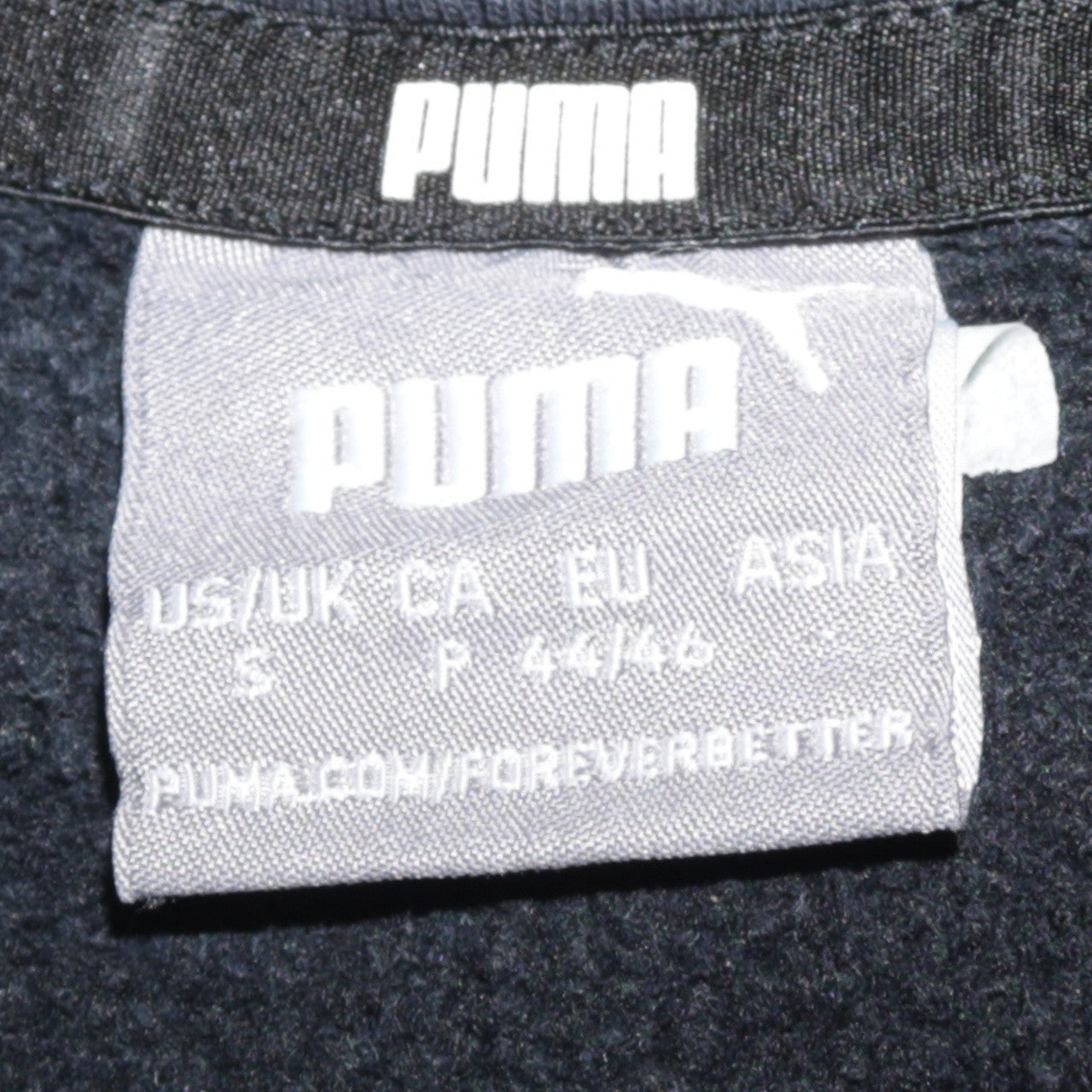 Puma Womens Black Small Pullover Hoodie with Logo Print