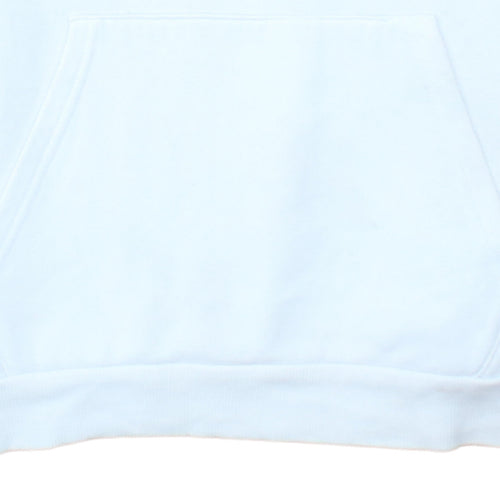 Puma Mens White Small Pullover Hoodie Logo Fleece Sweatshirt