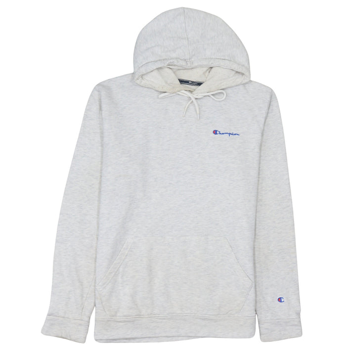 Champion Men's Grey Pullover Hoodie Medium Classic Fleece Logo