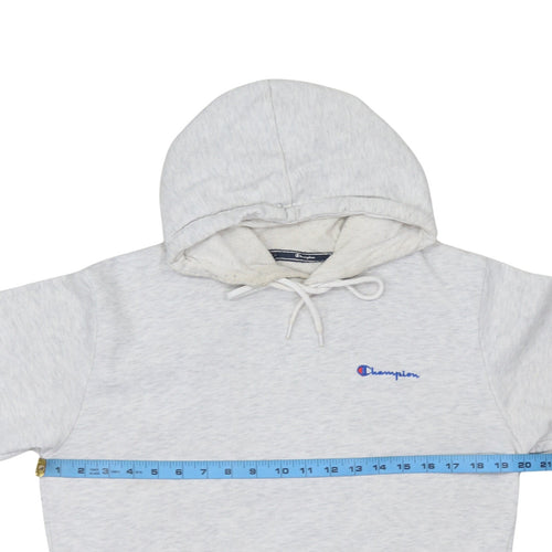 Champion Men's Grey Pullover Hoodie Medium Classic Fleece Logo