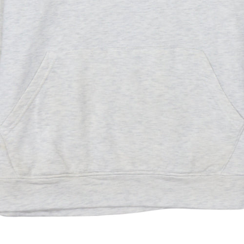 Champion Men's Grey Pullover Hoodie Medium Classic Fleece Logo