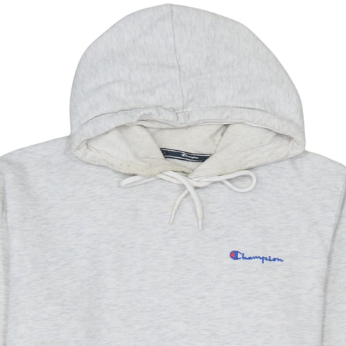 Champion Men's Grey Pullover Hoodie Medium Classic Fleece Logo