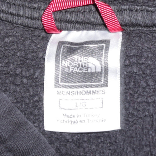The North Face Men's Black L Pullover Hoodie Lined Logo Outdoor