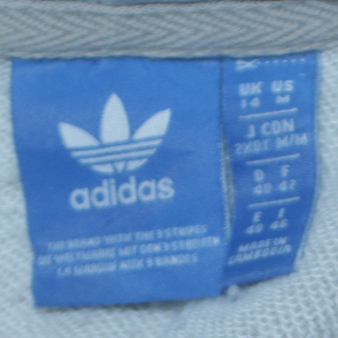Adidas Womens Grey Hoodie Pullover Sweatshirt Size 14 UK