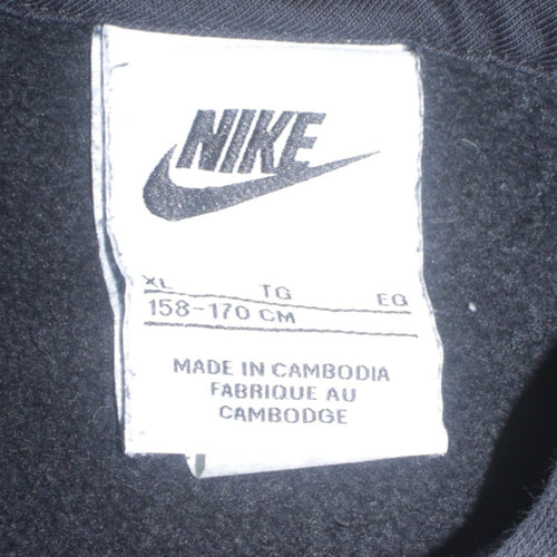 Nike Boys Black Pullover Hoodie XL 158-170cm Cotton Blend Casual